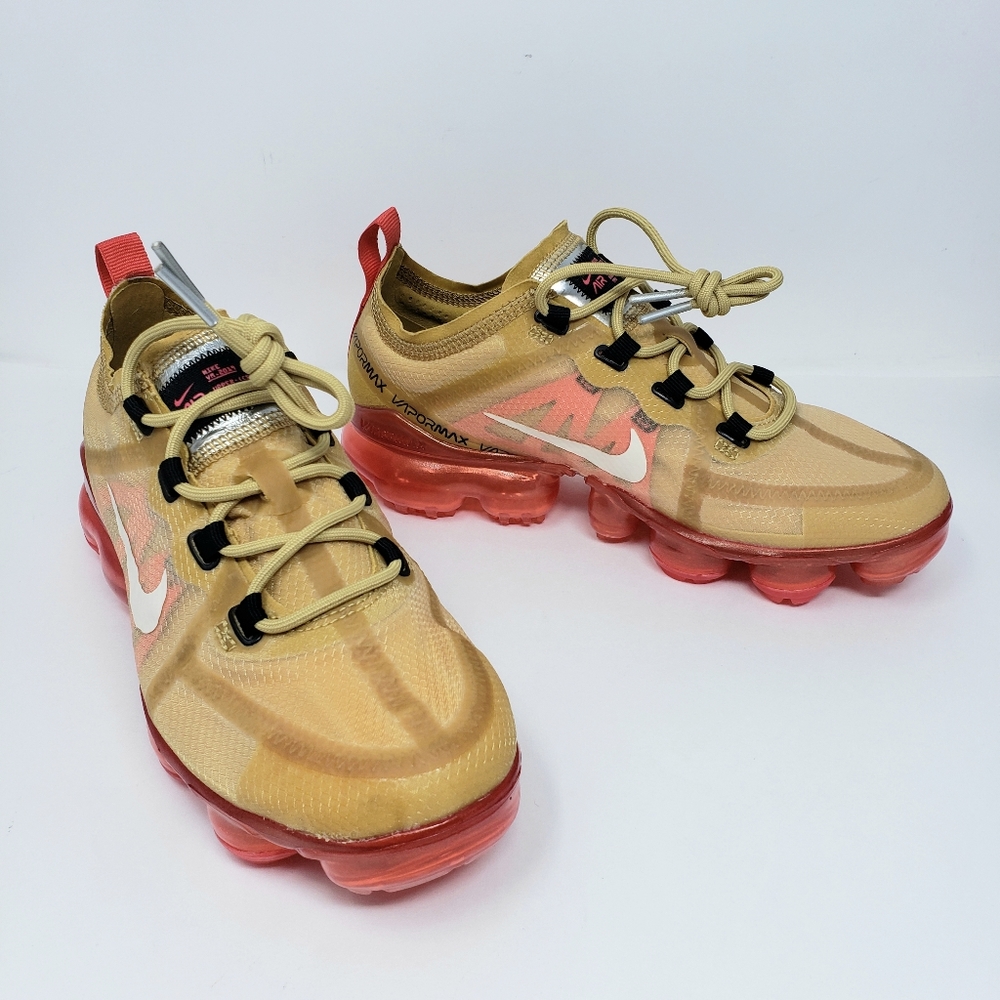 New Nike Air Vapormax Gold & Ember Athletic Shoes